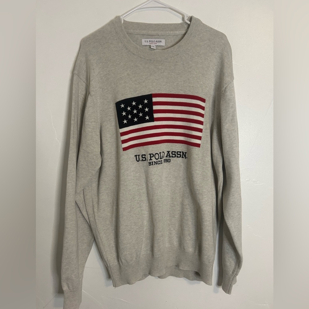 U.S. Polo Y2K Association Flag sweater